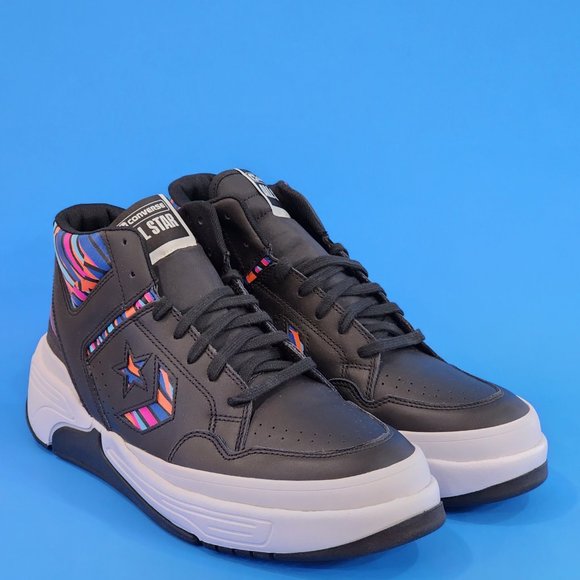 Converse Weapon CX Mid Striped Retro Basketball Sneakers 172656C NWT - Picture 1 of 6